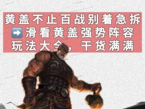 武将黄盖新手攻略：掌握关键技巧，轻松上手成为赢家