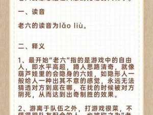 网络流行语揭秘：老六含义探究及老六这个梗背后的故事