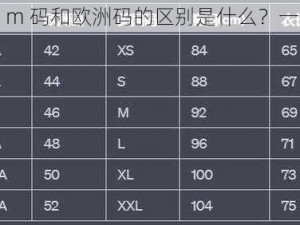 含羞草 m 码和欧洲码的区别是什么？一文了解