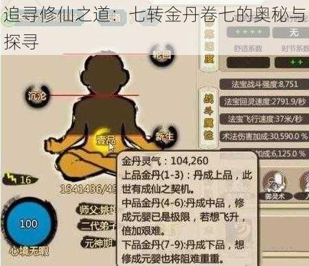 追寻修仙之道：七转金丹卷七的奥秘与探寻