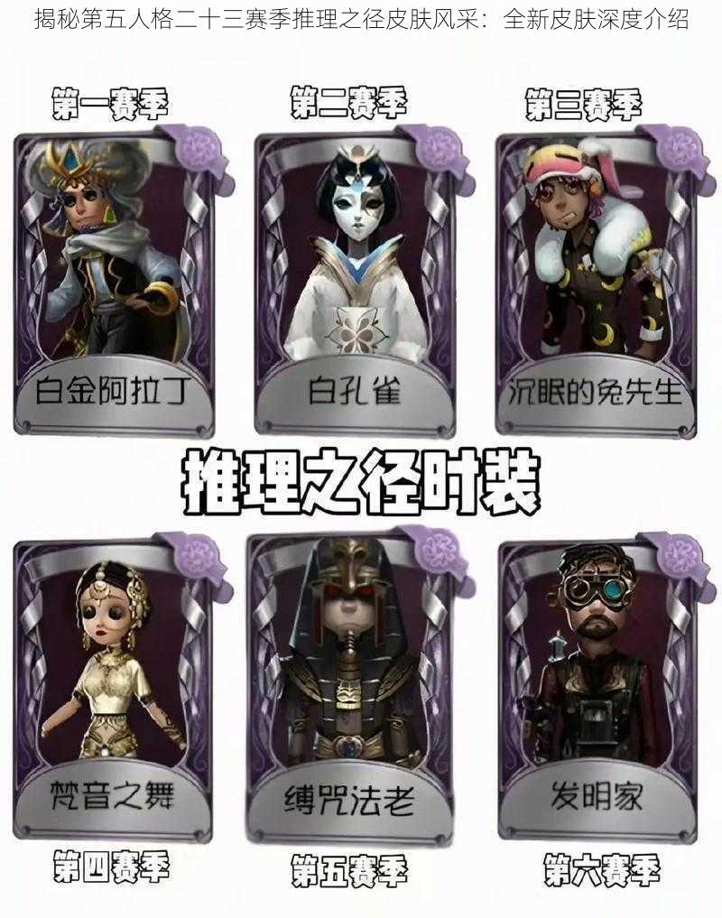 揭秘第五人格二十三赛季推理之径皮肤风采：全新皮肤深度介绍