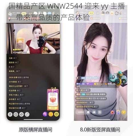 国精品产区 WNW2544 迎来 yy 主播，带来高品质的产品体验