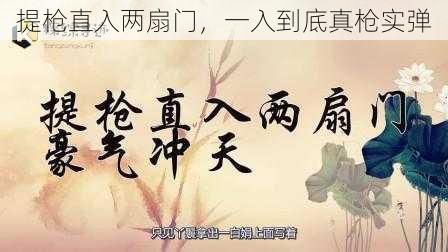 提枪直入两扇门，一入到底真枪实弹