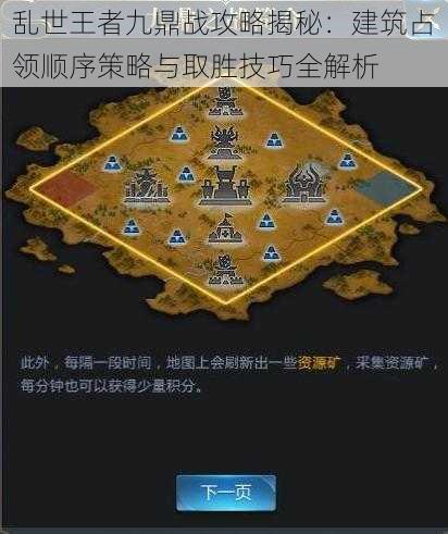 乱世王者九鼎战攻略揭秘：建筑占领顺序策略与取胜技巧全解析