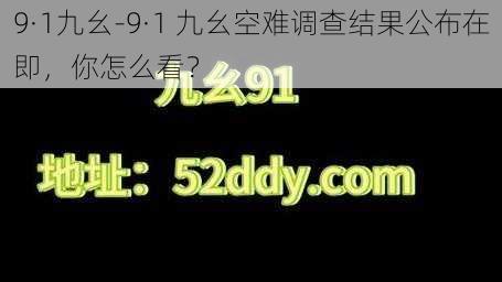 9·1九幺-9·1 九幺空难调查结果公布在即，你怎么看？