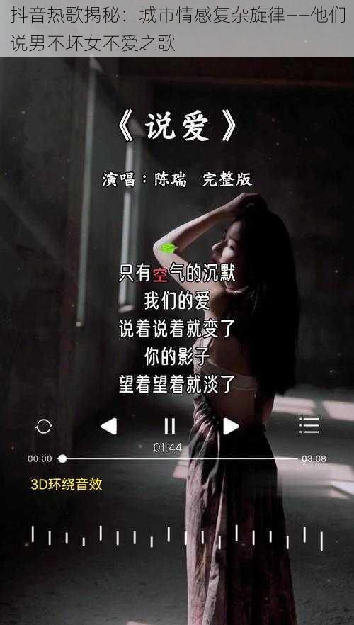 抖音热歌揭秘：城市情感复杂旋律——他们说男不坏女不爱之歌