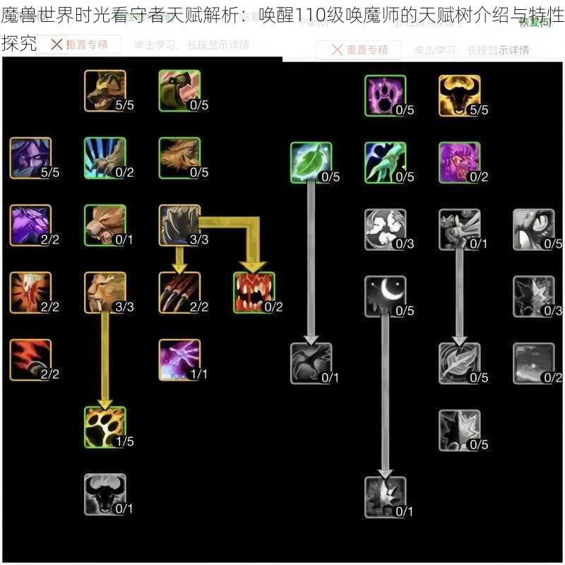 魔兽世界时光看守者天赋解析：唤醒110级唤魔师的天赋树介绍与特性探究