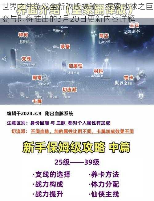 世界之外游戏全新改版揭秘：探索地球之巨变与即将推出的3月20日更新内容详解