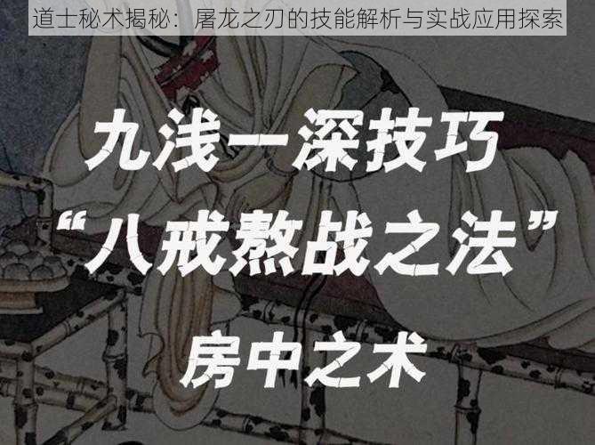 道士秘术揭秘：屠龙之刃的技能解析与实战应用探索