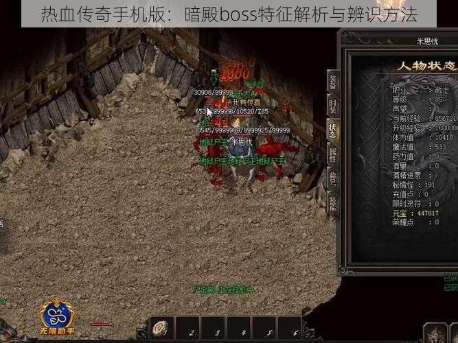 热血传奇手机版：暗殿boss特征解析与辨识方法