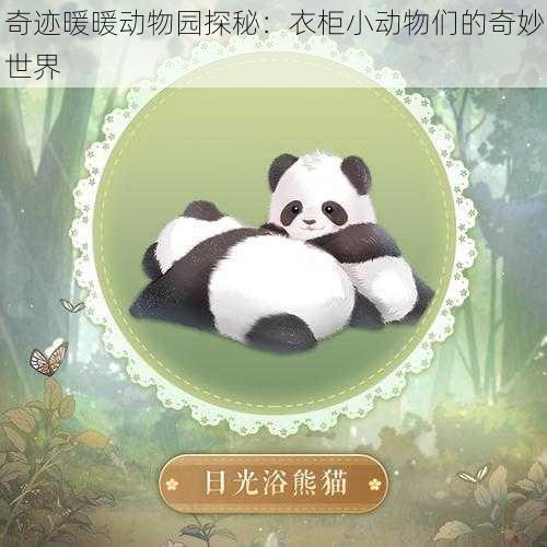 奇迹暖暖动物园探秘：衣柜小动物们的奇妙世界