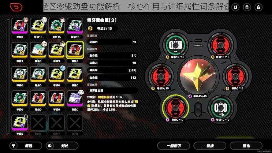 绝区零驱动盘功能解析：核心作用与详细属性词条解读