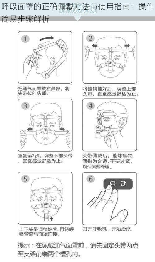 呼吸面罩的正确佩戴方法与使用指南：操作简易步骤解析