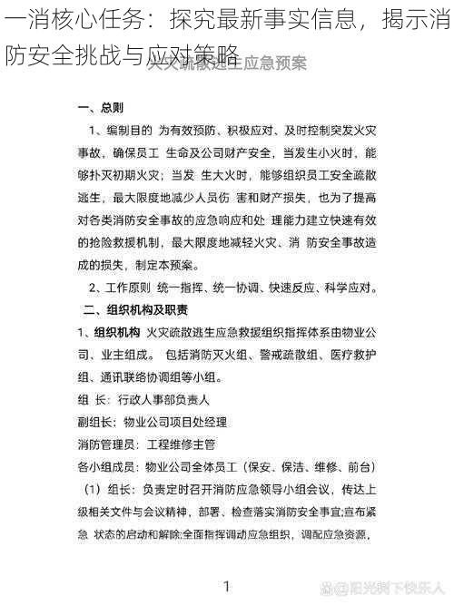 一消核心任务：探究最新事实信息，揭示消防安全挑战与应对策略