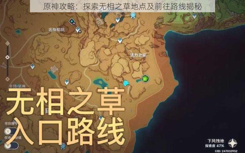 原神攻略：探索无相之草地点及前往路线揭秘